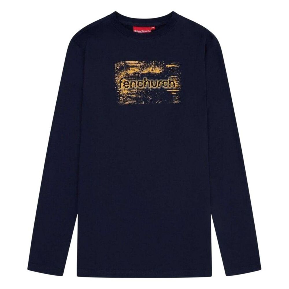 Fenchurch Mens Minories Long-Sleeved T-Shirt / Navy